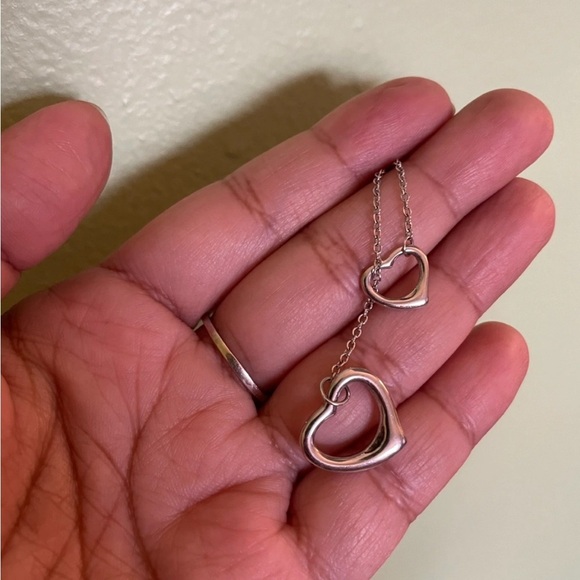 925 Stamped Sterling Silver Heart Pendant Necklace - Picture 5 of 5